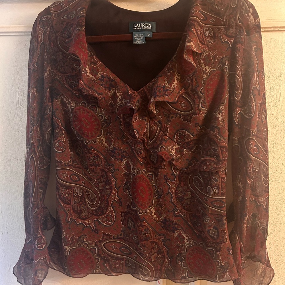 Ralph Lauren Blouse in Rich Brown